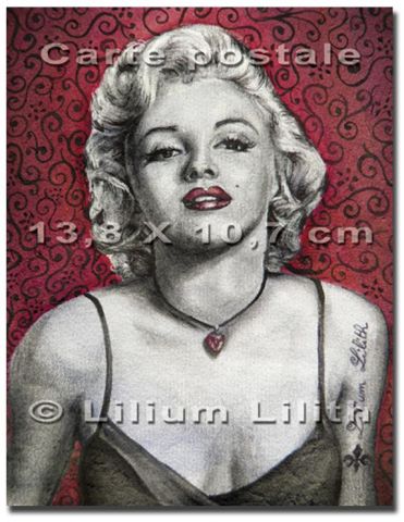 Carte postale. Portrait de Marilyn Monroe